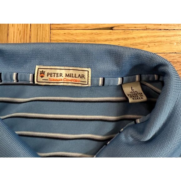 Peter Millar Summer Comfort NGLA National Golf Links of America Polo Shirt Large - Picture 4 of 6
